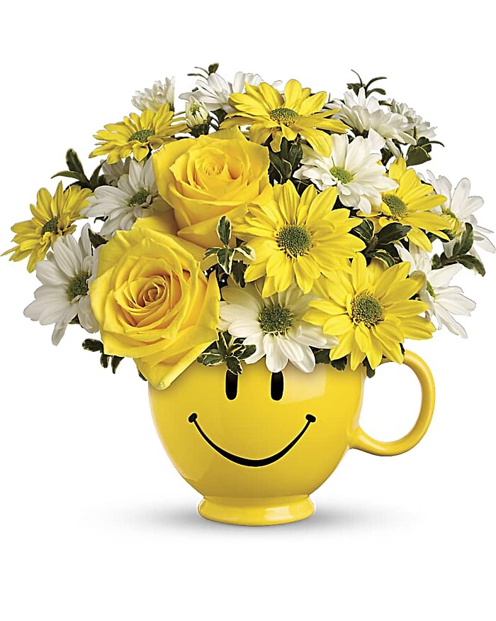 Be Happy Bouquet with Roses