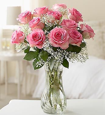 12 Premium Pink Roses