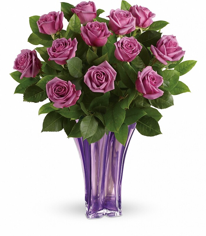 Lavender Splendor  *VASE SOLD OUT, CLEAR VASE SUBSTITUTE*
