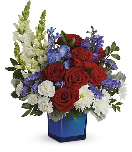 Red White &amp; Blooms Bouquet