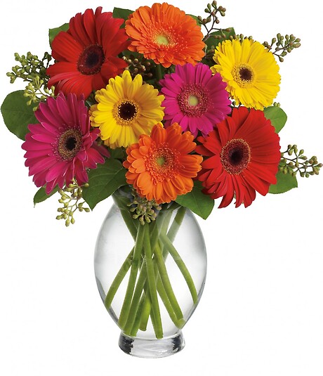 Delightful Gerbera Vase