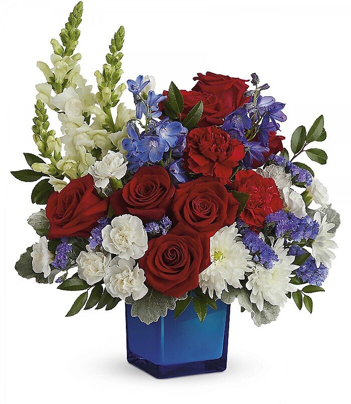 Red White &amp; Blooms Bouquet