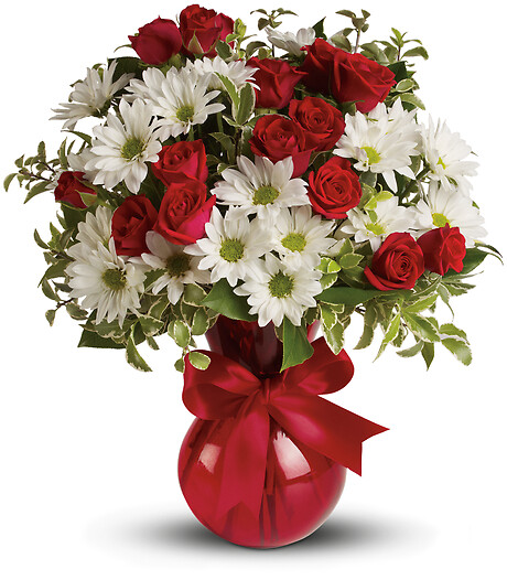 Red and White for You Bouquet