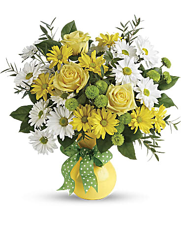 Daisies and Dots Bouquet