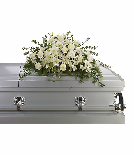 Everlasting Peace Half Casket Spray