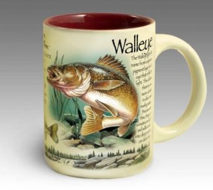 Stoneware Coffee Mug - Walleye