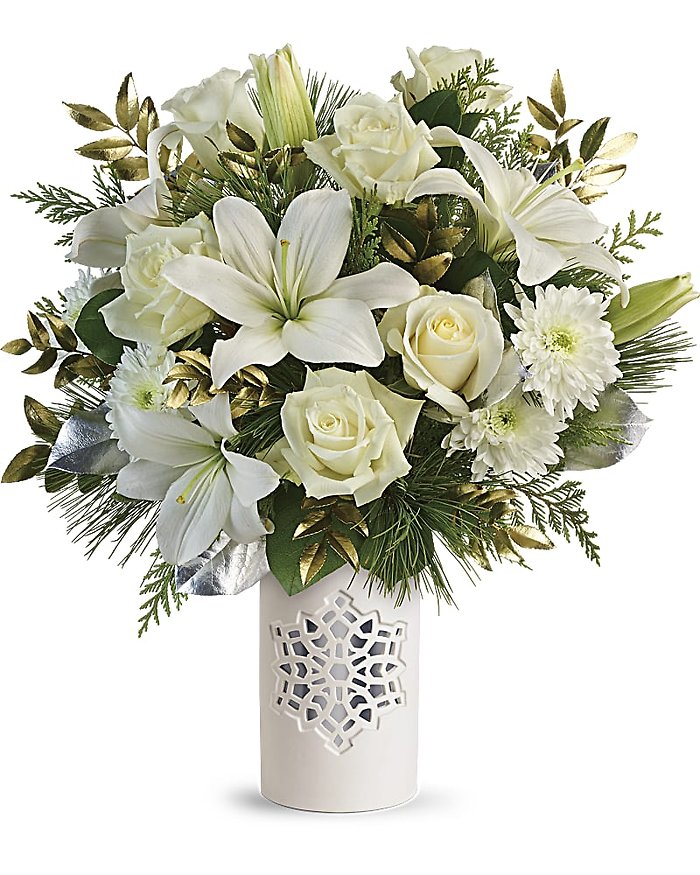 Teleflora\'s White Snowflake Bouquet **SOLD OUT**