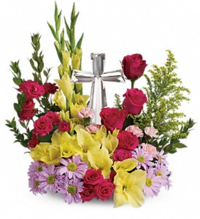 Crystal Cross Bouquet