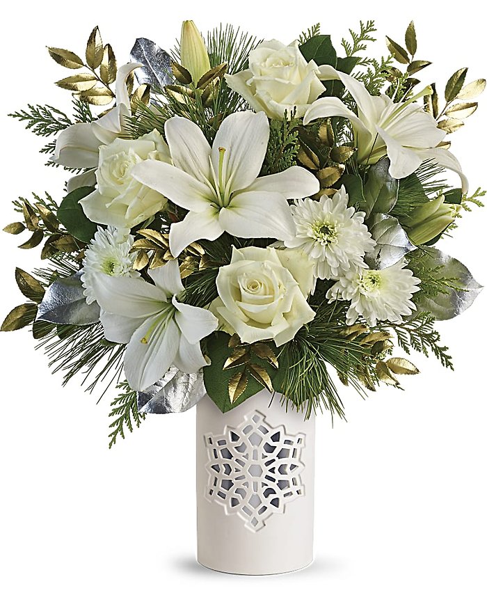 Teleflora\'s White Snowflake Bouquet **SOLD OUT**