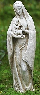 Madonna with Child Garden Statue