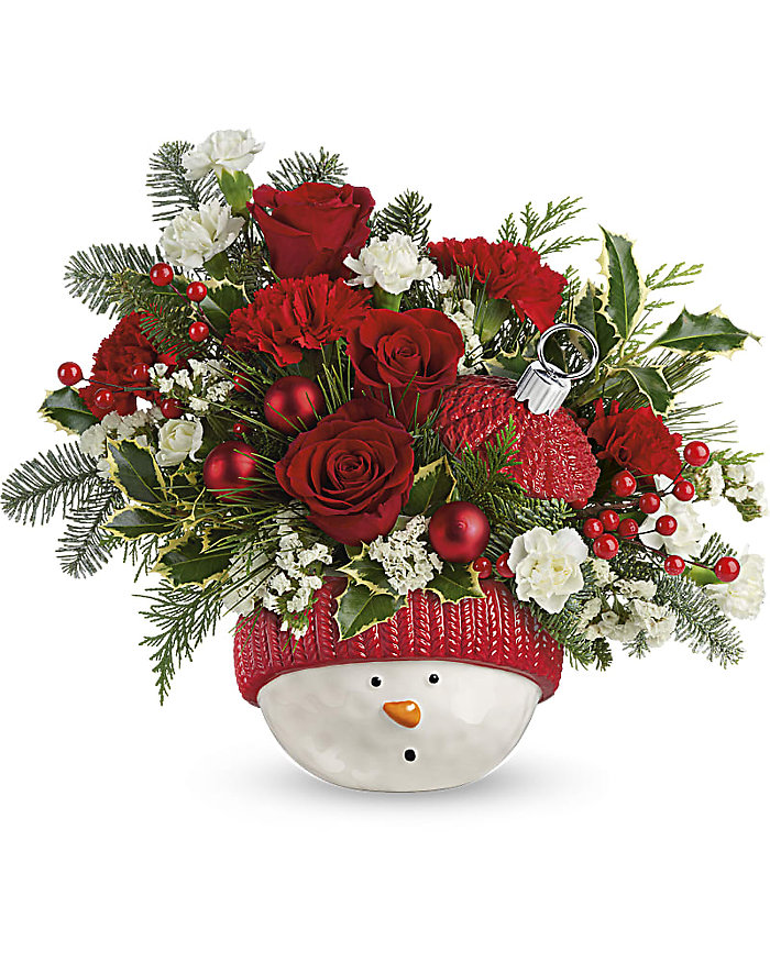 **SOLD OUT** Snowman Ornament Bouquet