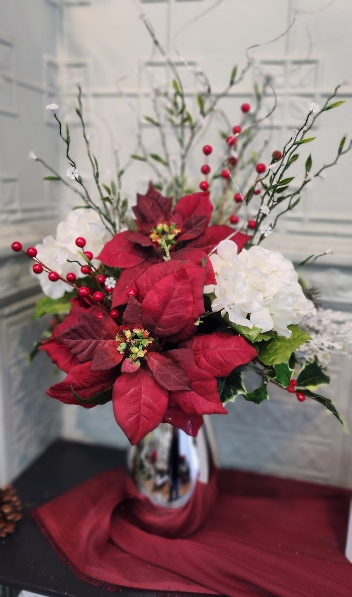 Shining Poinsettias