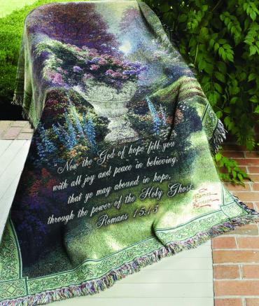 Garden of Hope Tapestry Throw