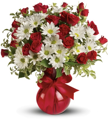 Red and White for You Bouquet