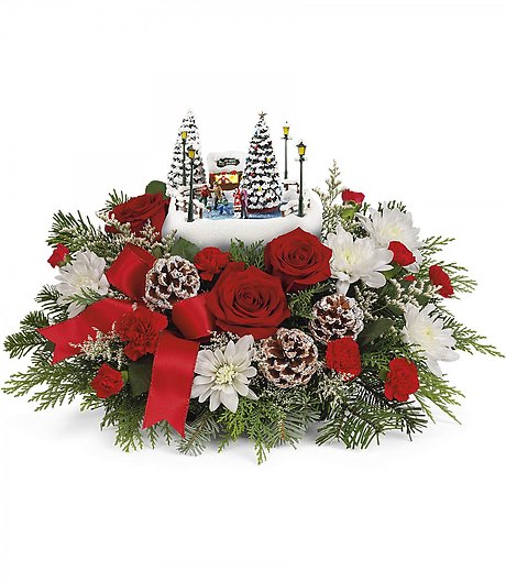 Thomas Kinkade\'s Skate Holiday Bouquet  ** SALE**