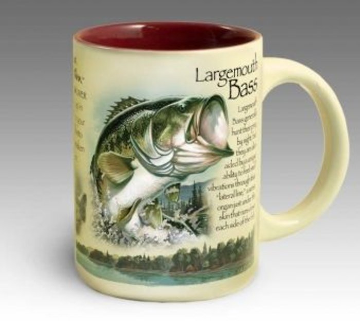 Stoneware Coffee Mug - Largemouth Bass