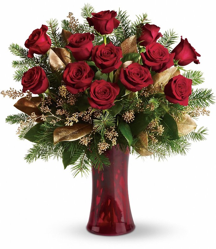 Christmas Dozen Roses