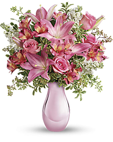 Silver/Pink Reflections Bouquet