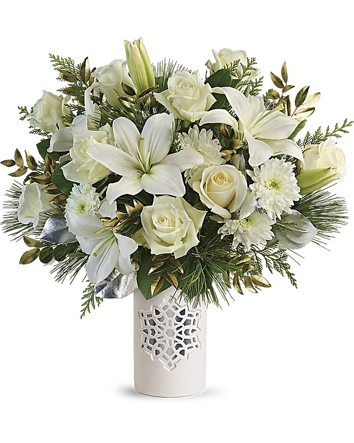 Teleflora\'s White Snowflake Bouquet **SOLD OUT**