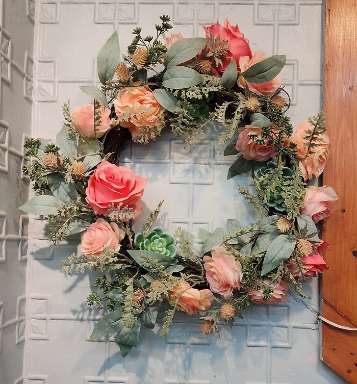 Wreath 18: Peach Passion