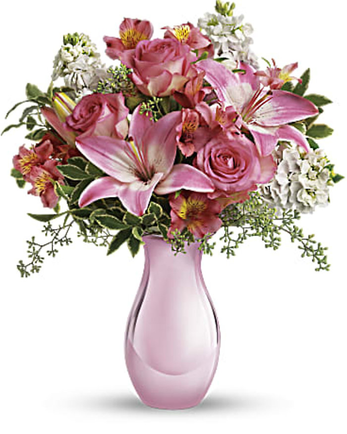 Silver/Pink Reflections Bouquet