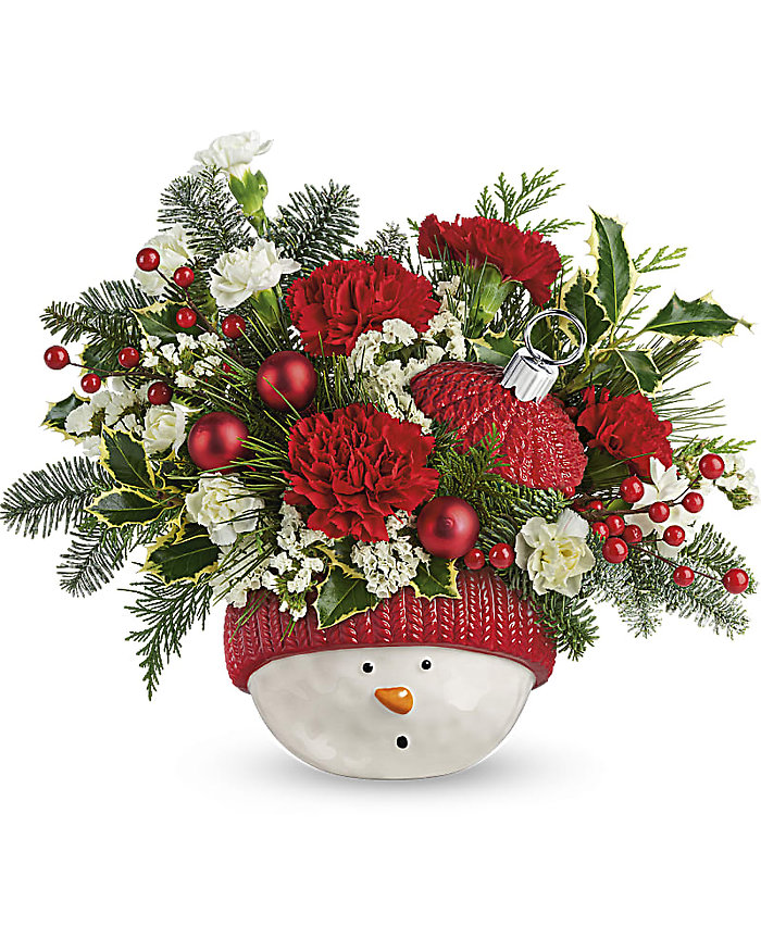 **SOLD OUT** Snowman Ornament Bouquet